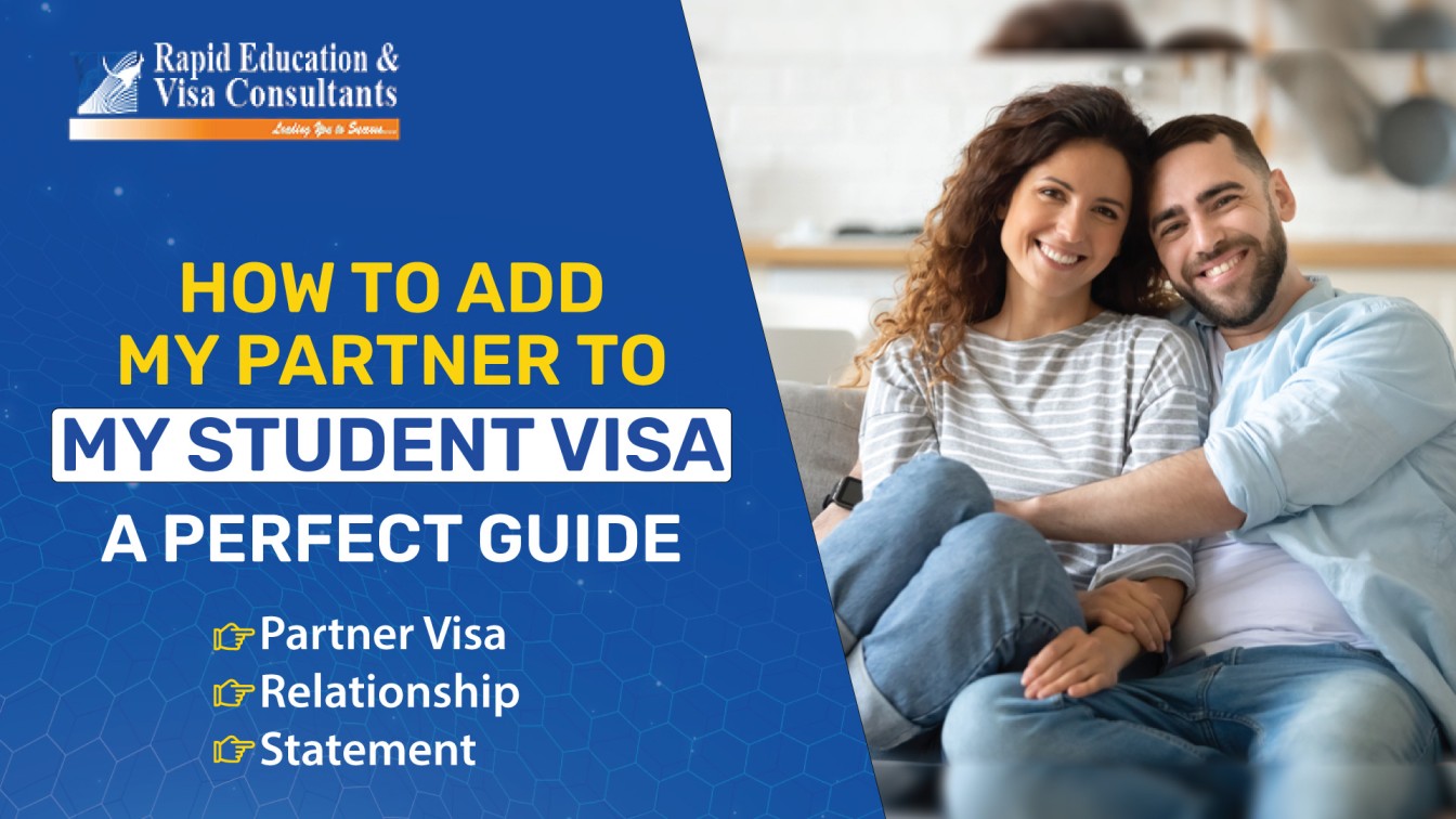 How to add My Partner to My Student Visa